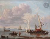 de BLAAUW Johannes 1712-1776,Le retour des pêcheurs sur une mer calme,Ader FR 2023-11-21
