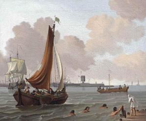 de BLAAUW Johannes 1712-1776,View of the IJ towards Bokkinghangen,Christie's GB 2015-06-23