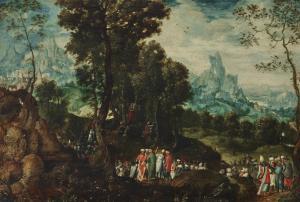 de BLES Herri Met 1485-1560,Saint John the Baptist preaching in the wilderness,Christie's 2023-05-25