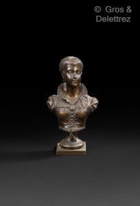 DE BLEZER joseph charles 1868-1881,Buste de femme,Gros-Delettrez FR 2022-05-12