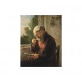 DE BLOCK Eugene Francois 1812-1893,an old man reading,1848,Sotheby's GB 2003-09-29