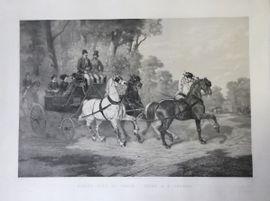 de BONNEMAISON Jules 1809-1865,Rendez-vous de chasse - break a autre chevaux,Art Valorem 2021-12-16