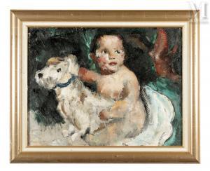 de BOTTON Jean Isy 1898-1978,Enfant et son petit chien,Millon & Associés FR 2023-02-03