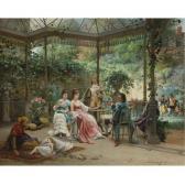 de BOUCHERVILLE Adrien 1829-1912,THE ATTENTIVE GUESTS,1876,Sotheby's GB 2008-10-23