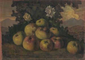 DE BOULOGNE VALENTIN 1591-1632,Still life with apples and roses in a volcani,John Moran Auctioneers 2020-05-03