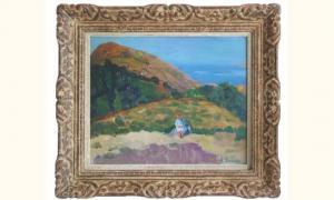 DE BOURGADE Augusta 1890-1969,“Vue de Piana en Corse”,Adjug'art FR 2006-06-06