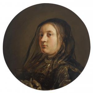 de BRAY Salomon,Portrait of an elegant lady, bust-length, in a gow,1639,Christie's 2023-01-27