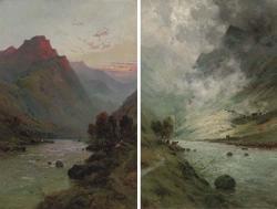 DE BREANSKI Alfred Fontville II,Evening, the slopes of Ben Nevis; and Ben Tigh,Christie's 2006-03-14