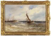 De BREANSKI Gustave 1856-1898,Fishing boats returning to harbor,Eldred's US 2018-11-15