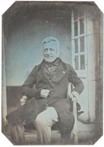 de BREBISSON Louis Alphonse,Homme assis à l\’Hôtel de Brébisson. Falaise,1840-1842,Ader 2023-11-09