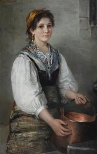 DE BROECKER A,Ein Italienisches Madchen,1888,Bonhams GB 2012-02-15