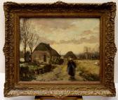 DE BRUIJN Cornelis 1870-1940,Landschap bij Laren,Venduehuis NL 2016-01-27