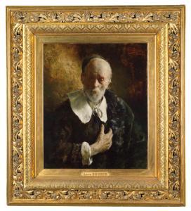 DE BRUNIN Leon Meuter 1861-1949,Portrait of Charles Josef De Smedt,1887,Palais Dorotheum 2015-04-23