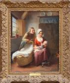 de BRUYCKER Frans Ant., François 1816-1882,The First Born,Ro Gallery US 2012-05-24