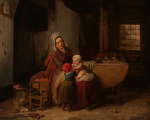 de BRUYCKER Frans Ant., François 1816-1882,The younger sister,AAG - Art & Antiques Group 2019-06-17