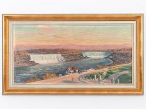 DE BRUYCKER Richard 1884-1948,Niagarafälle in der Abendstimmung,1928,Mette DE 2021-06-23