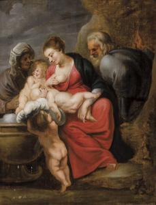 DE BRUYN Artus 1595-1632,La Sainte Famille,De Vuyst BE 2014-03-01
