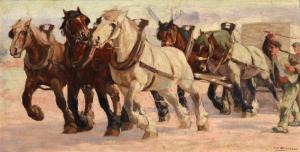 de BUSSCHERE Constant 1876-1951,Work Horses,Burchard US 2015-12-13