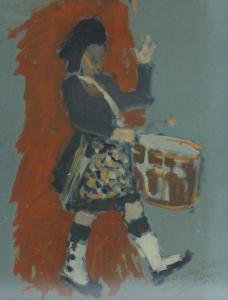 DE BUYS ROESSINGH Henry 1899-1955,Scottish marching drummer,1943,Burstow and Hewett GB 2013-03-27