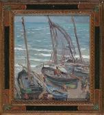 de CABANYES Alexandre 1877-1972,Boats on the beach,1924,Balclis ES 2015-03-11