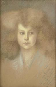 DE CARAMAN CHIMAY GHISLAINE,Portrait of Maria-José, Queen of Italy,1916,Christie's 2007-06-27