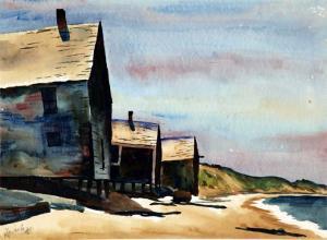 DE CARLO Charles 1911-2003,Truro Shore,1946,Provincetown Art Association US 2009-06-13