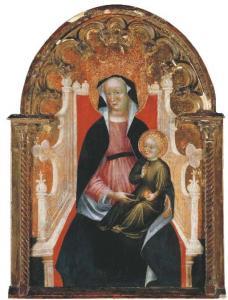 de CARRO Antonio 1392-1410,The Madonna and Child enthroned,Christie's GB 2005-01-26