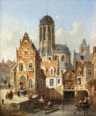 de CAUWER Emile Pierre J.,View of Mechelen with Notre Dame de Hanswijk,1864,Stahl 2020-05-16