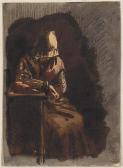 DE CHâTILLON Auguste 1808-1881,Portrait of a woman,Galerie Koller CH 2015-09-18