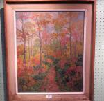 de CHAMAILLARD Ernest Ponthier 1862-1931,An impressionist autumnal forest landscape wi,Charles Ross 2017-12-16