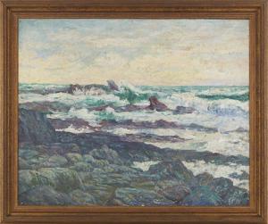 de CHAMAILLARD Ernest Ponthier 1862-1931,Vue des rochers,1897,Adjug'art FR 2023-07-08