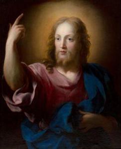 de CHAMPAIGNE Jean Baptiste 1631-1681,Christ bénissant,Aguttes FR 2021-11-25