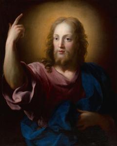 de CHAMPAIGNE Jean Baptiste 1631-1681,Christ bénissant,Aguttes FR 2022-06-28