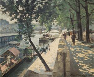 DE CHAMPEAUX Edouard 1900-1900,Sommer an der Seine,1926,Bergmann DE 2011-10-08