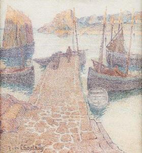 de CHASTELLUS Jacques 1894-1957,Petit port breton,Horta BE 2022-02-21
