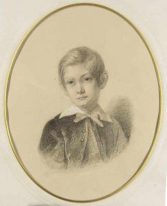 de CHATILLON Zoé Laure 1826-1908,Mädchenportrait und Knabenportr,1870,Jeschke-Greve-Hauff-Van Vliet 2016-11-25