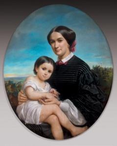 de CHATILLON Zoé Laure 1826-1908,Mère et Enfant,1850,Baron Ribeyre & Associés FR 2013-12-06