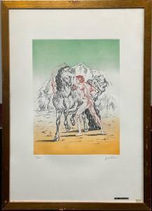 DE CHIRICO Giorgio 1888-1978,Arciere con cavallo,1972,Il Ponte Casa D'aste Srl IT 2024-04-24