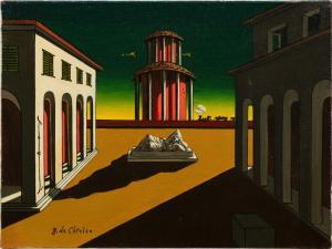 DE CHIRICO Giorgio 1888-1978,Piazza d'Italia (con torre ed Arianna),1960,Sotheby's GB 2024-04-24