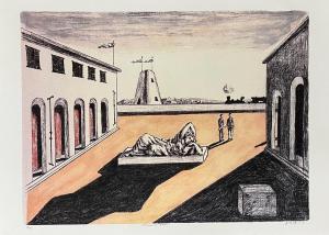 DE CHIRICO Giorgio 1888-1978,Piazza d\’Italia,1969,Felima Art Casa d'Aste IT 2024-03-23