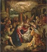 De CLERCK Hendricx,The Adoration of the Shepherds with the Annunciati,Christie's 2005-12-09