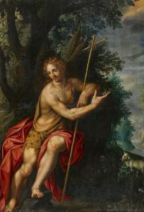 de Clerck Hendrik 1560-1630,John the Baptist in a Landscape,Lempertz DE 2017-11-18