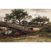 DE COCK Cesar 1823-1904,fallen trees,1878,Sotheby's GB 2004-12-01