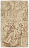 de COCK Jan Claudius 1668-1735,A sculptress in a workshop,Christie's GB 2024-02-01