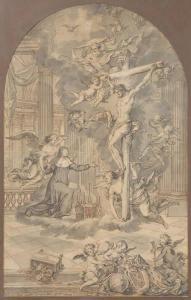 de COCK Jan Claudius 1668-1735,L’’extase de sainte Begge,Hotel Des Ventes Mosan BE 2015-12-16