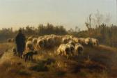 de COCK Xavier 1818-1896,A shepherd and his flock,1854,Bonhams GB 2012-03-06