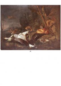 DE CONINCK David 1644-1701,Spaniel bretón persiguiendo a tres gansos,Subastas Segre ES 2011-03-22