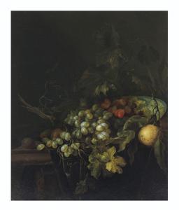 de CONINCK Gregorius,A Wan-Li bowl with grapes and other fruit, on a pa,Christie's 2020-06-19