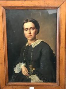 de CONINCK Pierre Louis Joseph 1828-1910,Jeune femme à la chatelaine,Osenat FR 2021-02-22