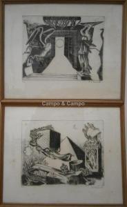 DE CONINCK Rene 1907-1978,Composition symboliste,Campo & Campo BE 2017-10-21